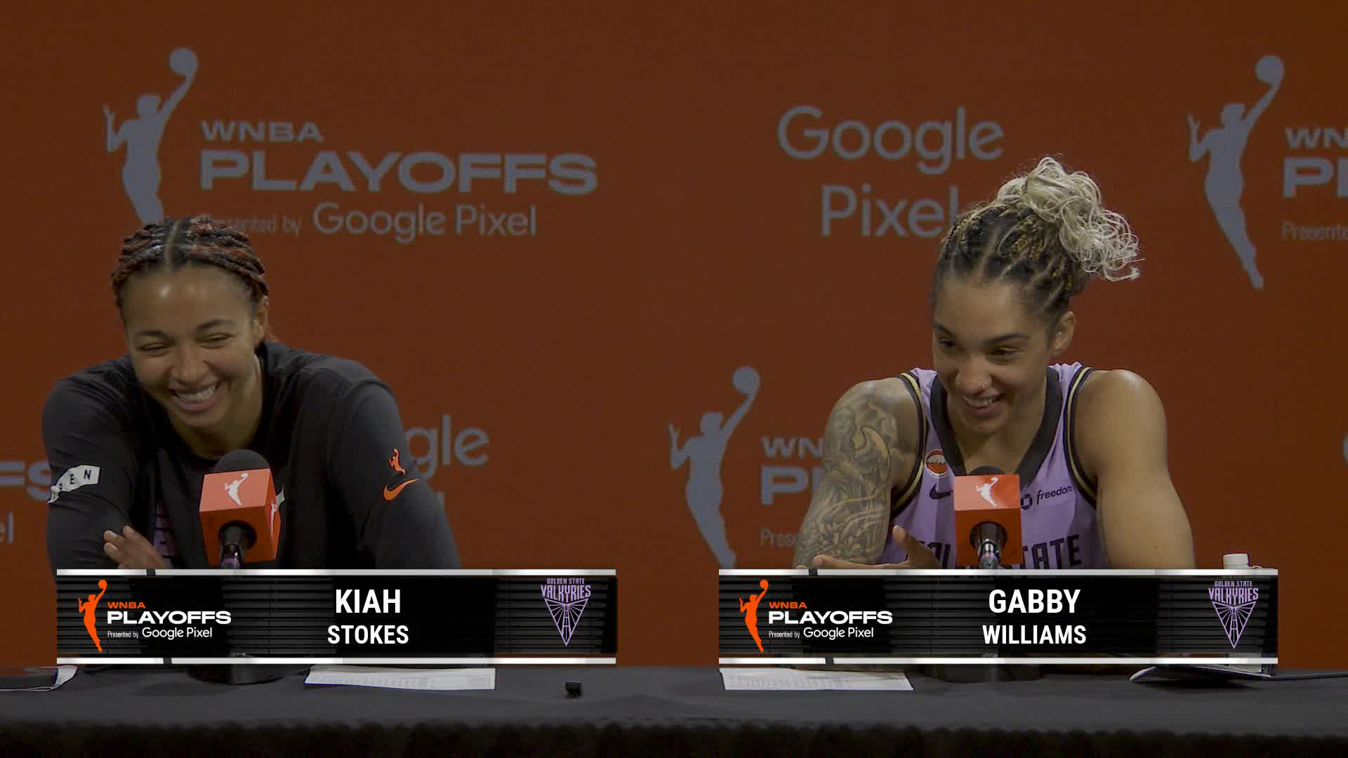 Kiah Stokes and Gabby Williams Postgame Press Conference | 10/4/26